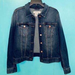 H&M L.O.G.G Dark Wash Denim Jacket
